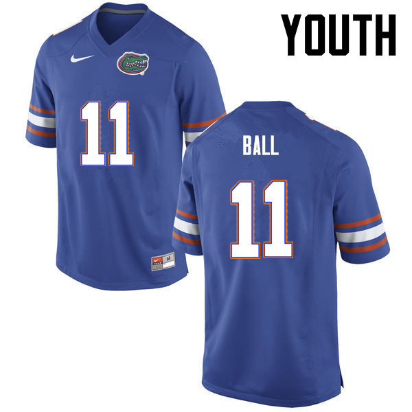 Youth Florida Gators #11 Neiron Ball College Football Jerseys-Blue - Click Image to Close